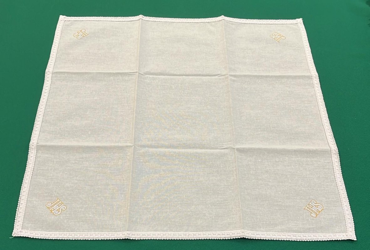 CORPORALE  IHS SPIGHE RICAMATO 100% COTONE