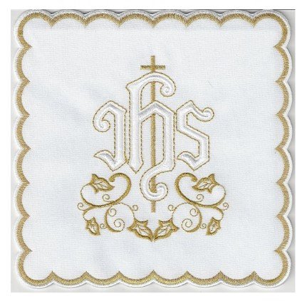 PALLA IHS CON DECORAZIONI BIANCHE