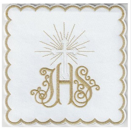 PALLA IHS - CROCE BIANCA CON RAGGI