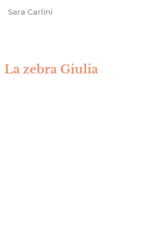 La zebra Giulia
