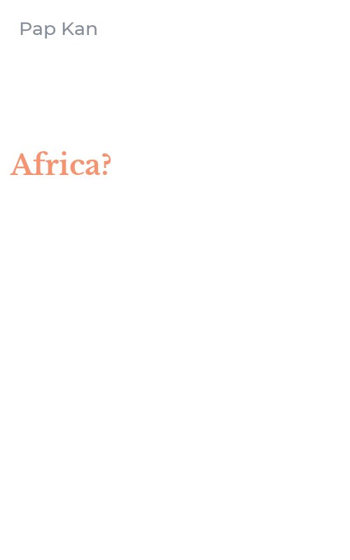 Africa?
