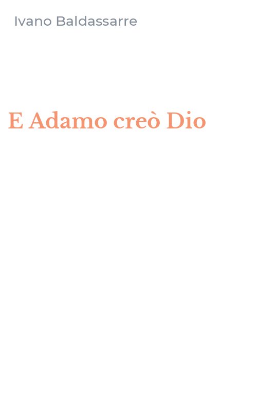 E Adamo creò Dio