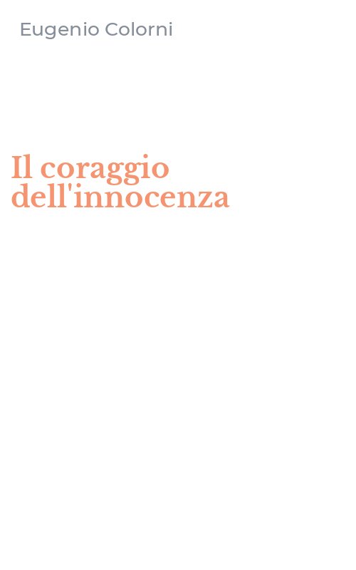 Il coraggio dell'innocenza