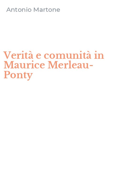 Verità e comunità in Maurice Merleau-Ponty