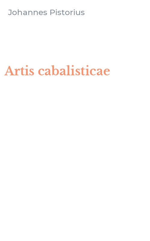Artis cabalisticae
