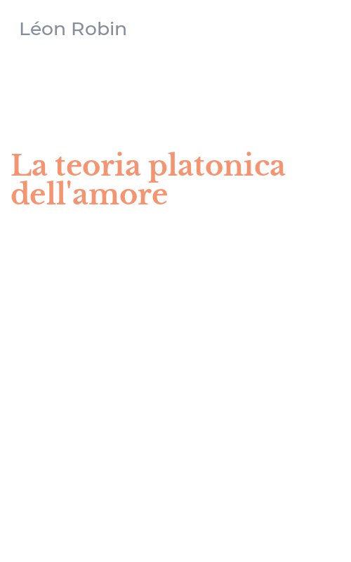 La teoria platonica dell'amore