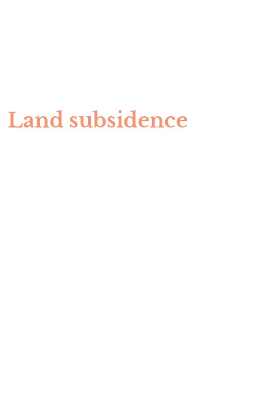 Land subsidence