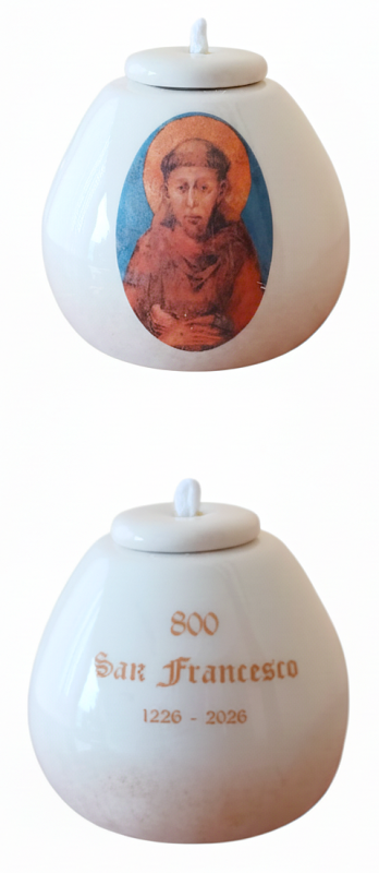 SAN FRANCESCO 800 ANNI 8X8 CM LAMPADA