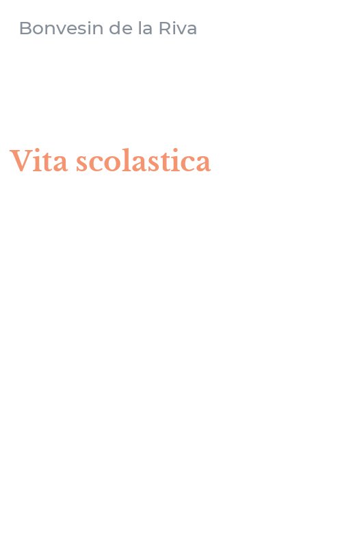 Vita scolastica
