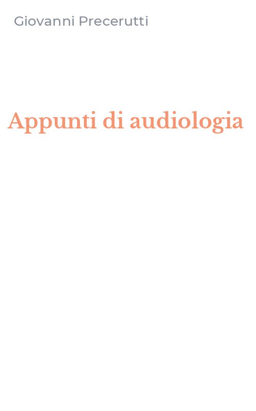 Appunti di audiologia