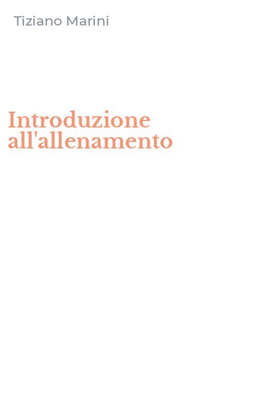 Introduzione all'allenamento