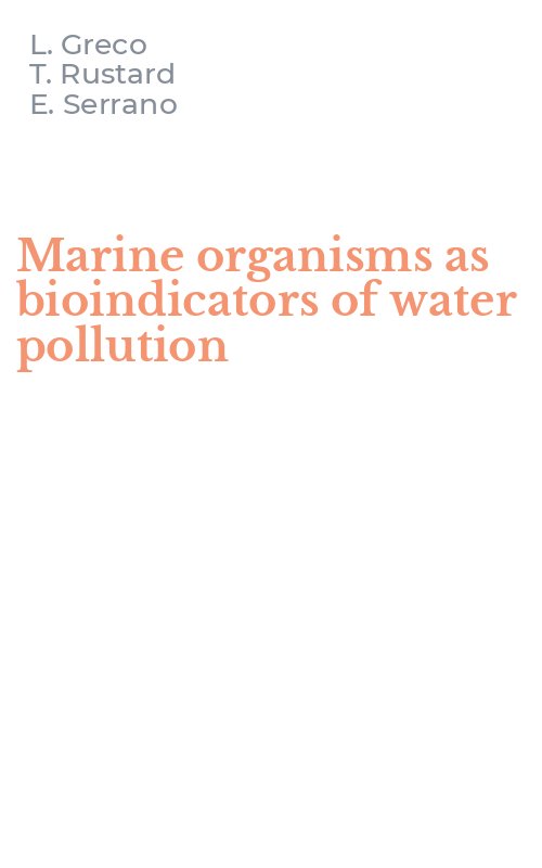Marine organisms as bioindicators of water pollution