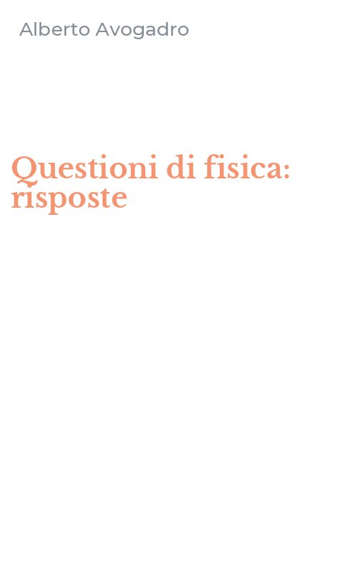 Questioni di fisica: risposte