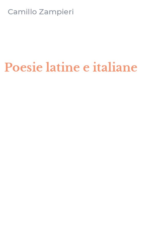 Poesie latine e italiane