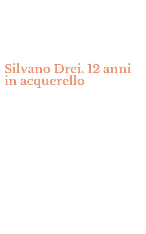 Silvano Drei. 12 anni in acquerello