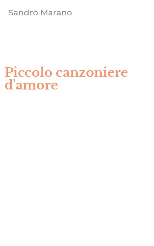 Piccolo canzoniere d'amore