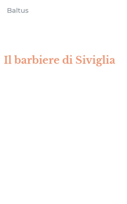 Il barbiere di Siviglia