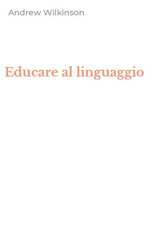 Educare al linguaggio