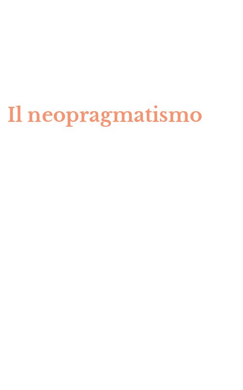 Il neopragmatismo