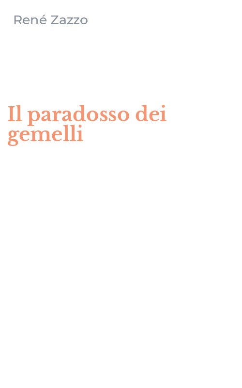 Il paradosso dei gemelli