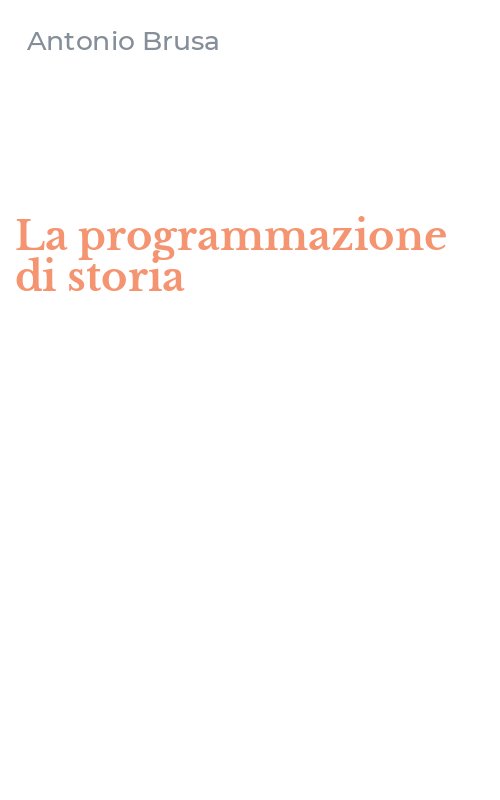 La programmazione di storia