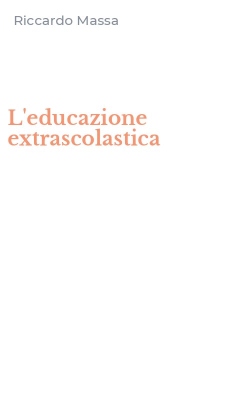 L'educazione extrascolastica