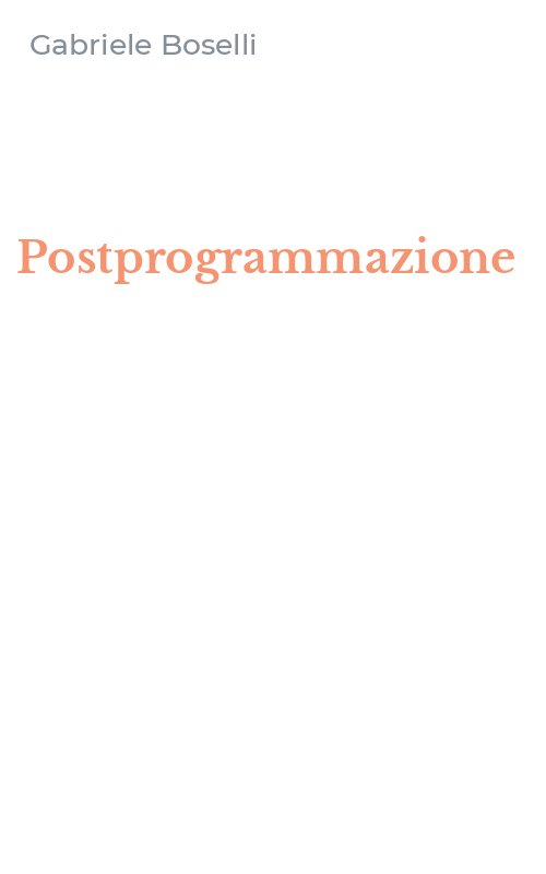 Postprogrammazione