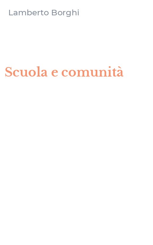 Scuola e comunità