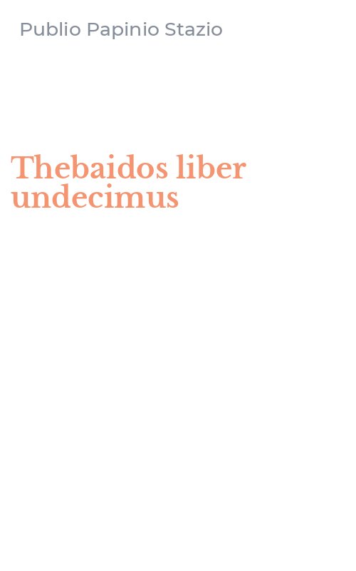 Thebaidos liber undecimus