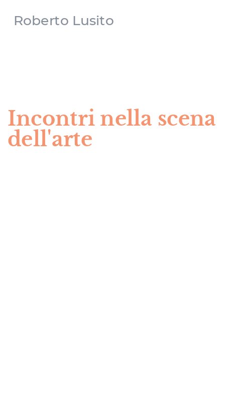 Incontri nella scena dell'arte