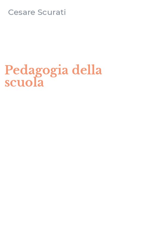 Pedagogia della scuola