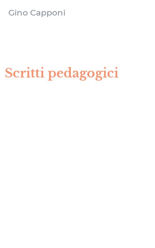 Scritti pedagogici