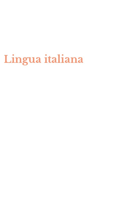 Lingua italiana