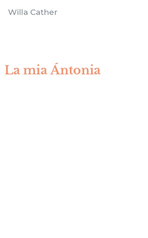 La mia Ántonia
