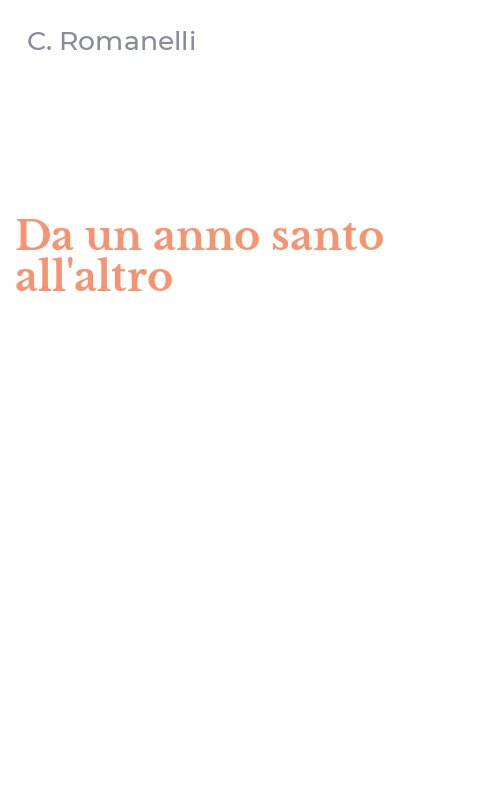 Da un anno santo all'altro