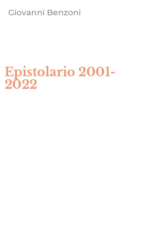 Epistolario 2001-2022