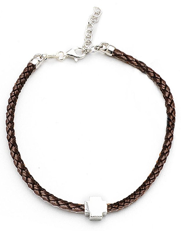 BRACCIALE SIMILP. CROCE ARGENTO