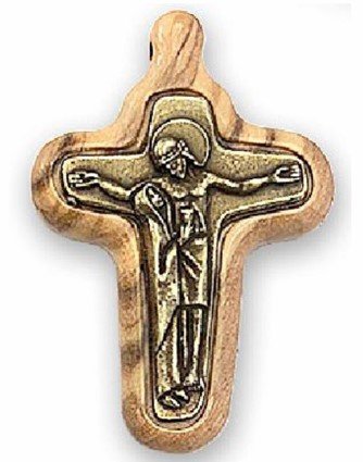 CROCE DEPOSIZIONE LEGNO E METALLO