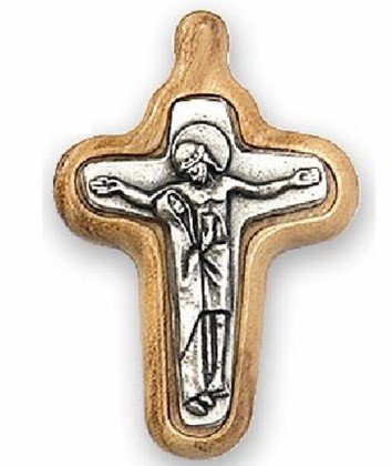 CROCE DEPOSIZIONE LEGNO E METALLO