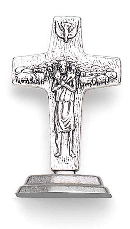 CROCE PAPA FRANCESCO CON BASE