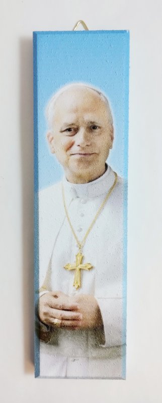 QUADRETTO CELESTE PAPA LEONE XIV