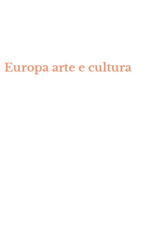 Europa arte e cultura