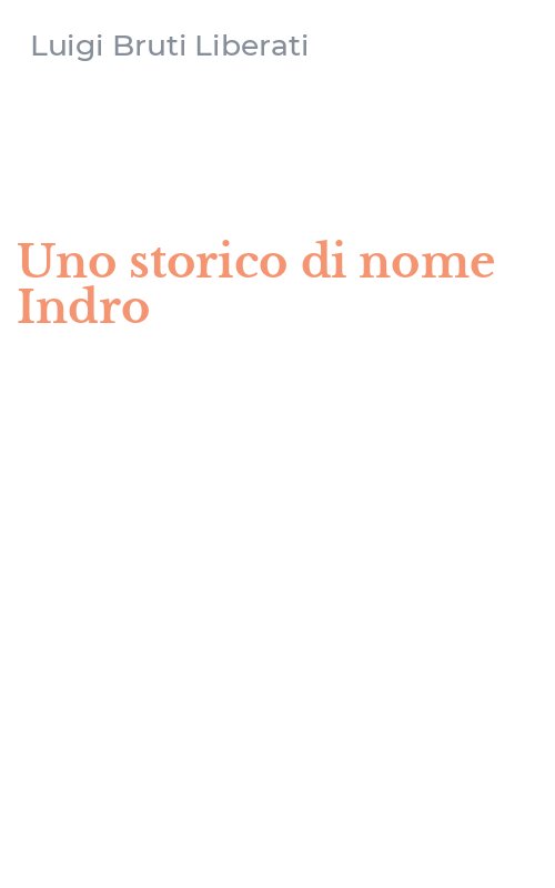 Uno storico di nome Indro