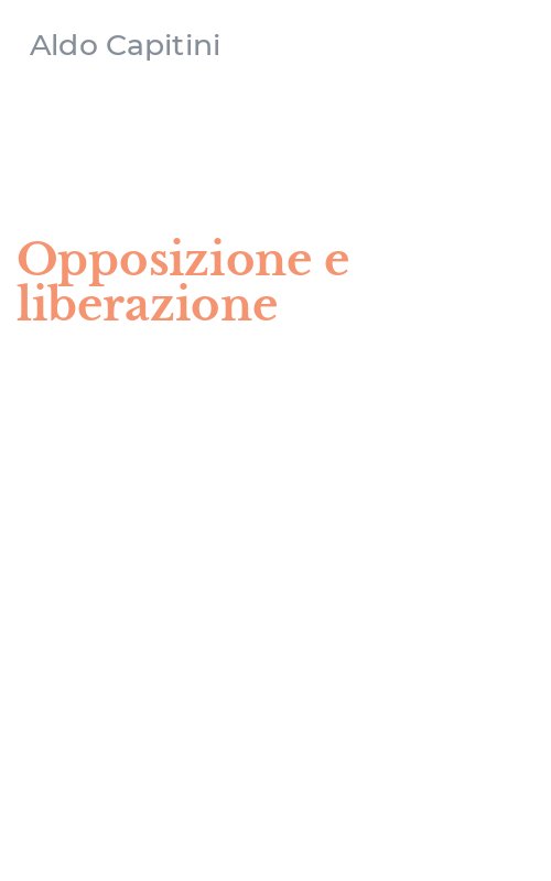 Opposizione e liberazione