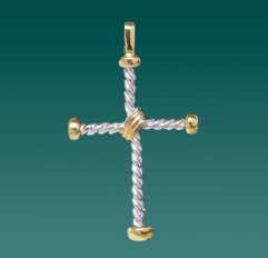 CROCE CON CATENINA ARGENTO 925