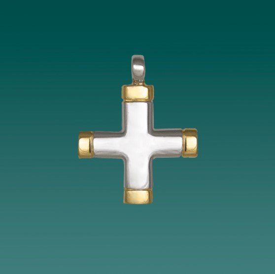 CROCE + CATENINA ARGENTO 925