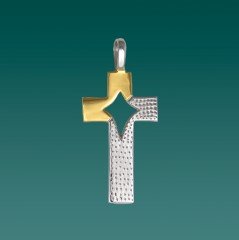 CROCE CON CATENINA ARGENTO 925