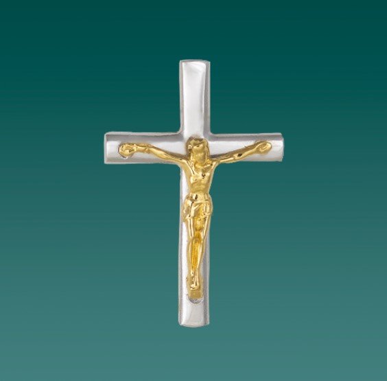 CROCE E CATENINA ARGENTO 925