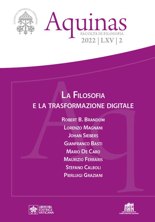 Aquinas. Rivista internazionale di filosofia