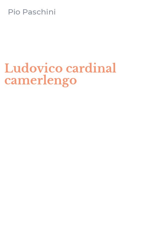 Ludovico cardinal camerlengo